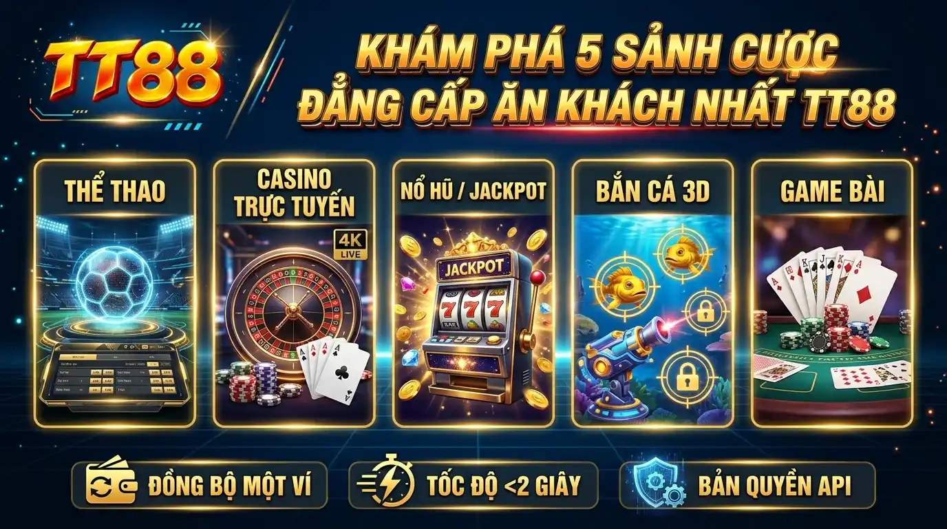 tt88 kham pha 5 sanh cuoc dang cap an khach nhat tt88