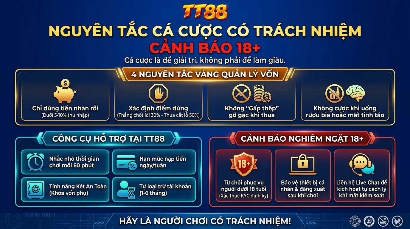 tt88 nguyen tac ca cuoc co trach nhiem canh bao 18+